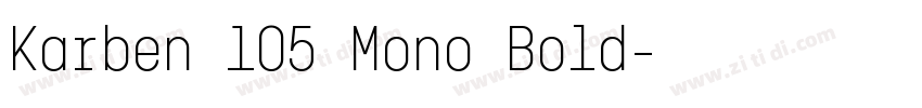 Karben 105 Mono Bold字体转换 Karben 105 Mono Bold字体转换